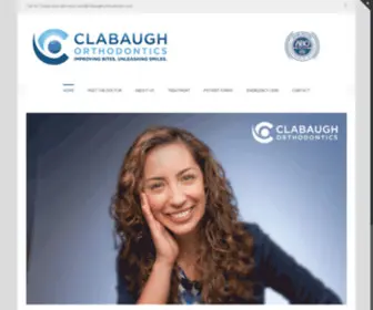 Clabaughorthodontics.com(Dr. Clabaugh) Screenshot