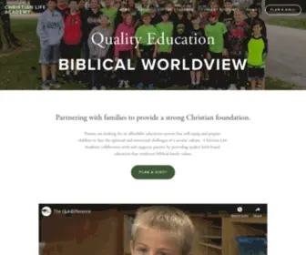 Clacademy.org(Christian Life Academy) Screenshot