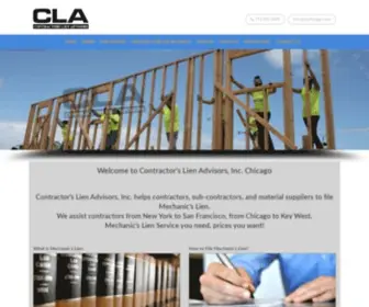 Clachicago.com(Contractor’s Lien Advisors) Screenshot