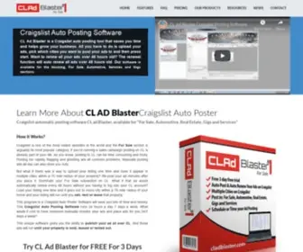 Cladblaster.com(CL Ad Blaster) Screenshot