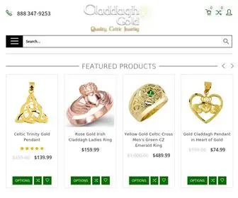 Claddaghgold.com(Gold Claddagh Rings) Screenshot