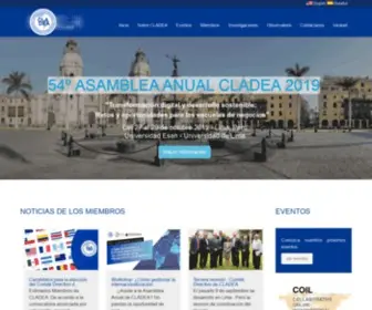 Cladea.org(Consejo Latinoamericano de Escuelas de Administración) Screenshot