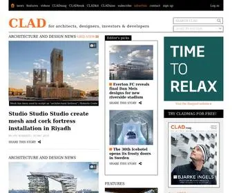 Cladglobal.com(Architecture and design news) Screenshot