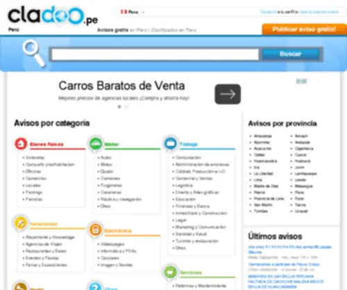 Cladoo.pe(Avisos Gratis España) Screenshot