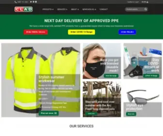 Cladsafety.co.uk(Leading UK Technical Workwear & PPE Supplier) Screenshot