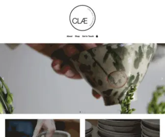 Claejosieswift.com(Handmade Ceramics) Screenshot