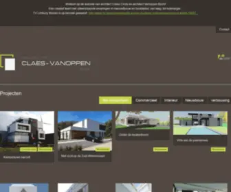 Claesvanoppen.be(Passiefwoningen, nulenergie, architect Kermt, architect Hasselt, Claes Cindy, Bjorn Vanoppen) Screenshot