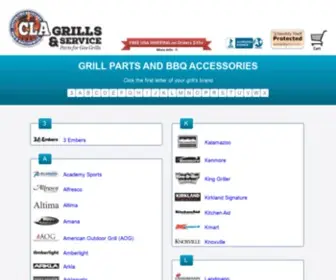 Clagrills.com(Grill parts for all major bbq brands) Screenshot