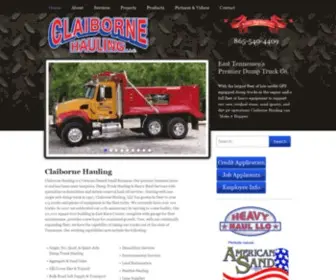 Claibornehauling.com(Claiborne Hauling) Screenshot