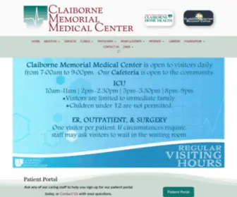 Claibornemedical.com(Claiborne Memorial Medical Center) Screenshot