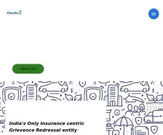 Claimeasy.in(India's Only Insurance centric Grievance Redressal entity) Screenshot