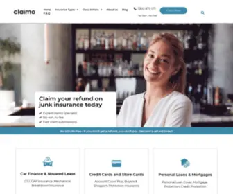 Claimo.com.au(Junk Insurance Refund I Consumer Credit Insurance Refunds I Claimo) Screenshot