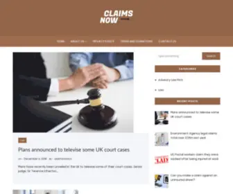 Claims-Now.co.uk(Personal Injury Compensation Claim Guide & Tips) Screenshot