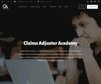 Claimsadjusteracademy.com(Claims Adjuster Academy Claims Adjuster Academy) Screenshot