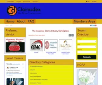 Claimsdex.com(Claimsdex Claimsdex) Screenshot