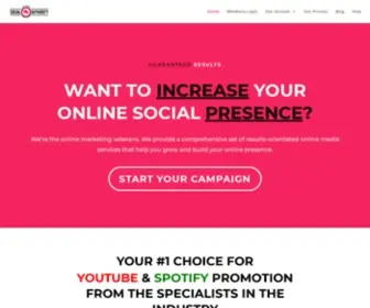 Claimsocialauthority.com(Your #1 Choice for YouTube Promotion) Screenshot