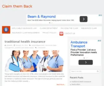 Claimthemback.com(Claim ppi back) Screenshot
