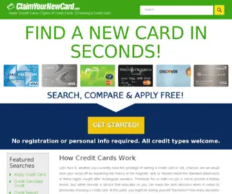 Claimyournewcard.com(Claim Your New Card) Screenshot