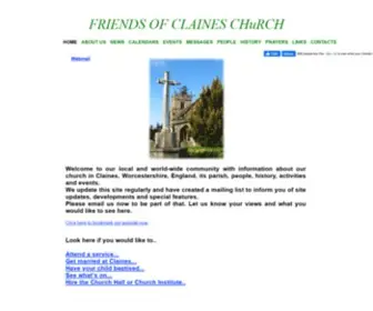 Clainesfriends.org.uk(St John Baptist Claines Church Worcester) Screenshot