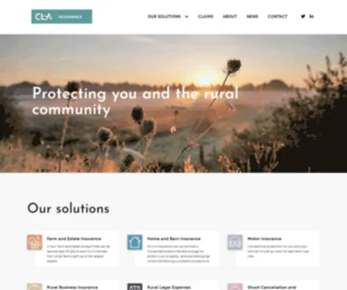 Clainsurance.co.uk(CLA Insurance) Screenshot