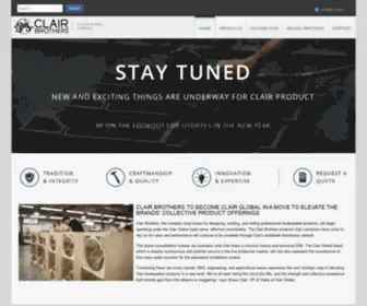 Clairbrothers.net(Clair Brothers) Screenshot