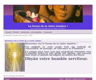 Claire-Lumiere.com(Magie blanche) Screenshot