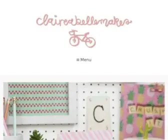 Claireabellemakes.com(A blog about my makes and bakes) Screenshot