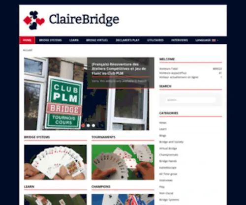 Clairebridge.com(Accueil) Screenshot