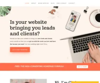 Clairecreative.com(Online Business Consultant and Web Designer) Screenshot