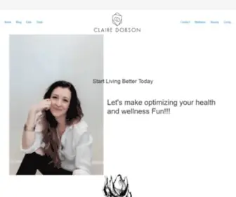 Clairedobson.com(Guide To Natural Health) Screenshot