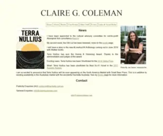 Clairegcoleman.com(Claire G) Screenshot