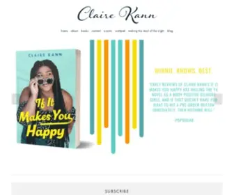 Clairekann.com(Claire Kann) Screenshot