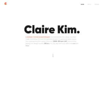 Clairekim.io(A marketer) Screenshot