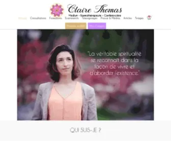 Clairemedium.com(Est le site de voyance de Claire Thomas Médium) Screenshot