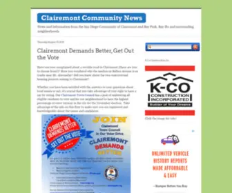 Clairemont.com(Clairemont News) Screenshot