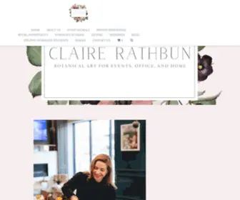 Clairerathbun.com(Claire Rathbun Floral) Screenshot