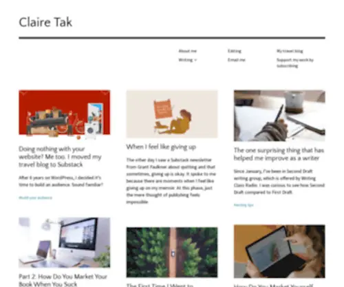 Clairetak.com(Claire Tak) Screenshot