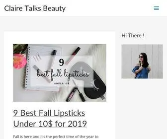 Clairetalksbeauty.com(Claire Talks Beauty) Screenshot