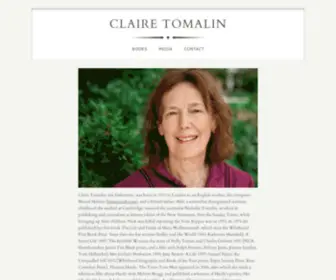 Clairetomalin.com(Claire Tomalin) Screenshot