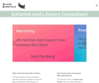 Clairewingfield.co.uk(Claire Wingfield Editorial and Literary Consultancy) Screenshot