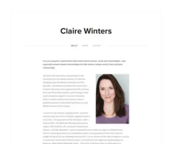 Clairewinters.com(Claire Winters) Screenshot