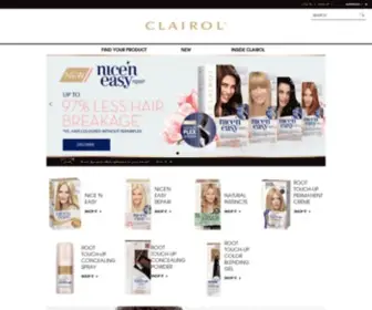 Clairol.com.au(Your Source for Hair Colour) Screenshot