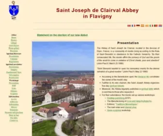 Clairval.com(Abbey Saint Joseph in Flavigny) Screenshot