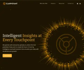 Clairvoyant.ai(Driven by intelligence at every human touchpoint) Screenshot