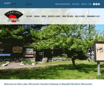 Clamlakewi.com(Clam Lake) Screenshot