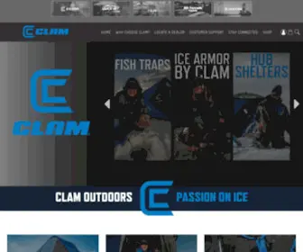 Clamoutdoors.com(Clam Outdoors) Screenshot