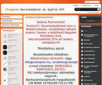 Clampton.hu(Tömlőbilincs) Screenshot