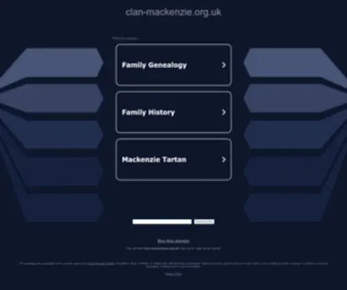 Clan-Mackenzie.org.uk(Clan Mackenzie Society of Scotland and the UK) Screenshot