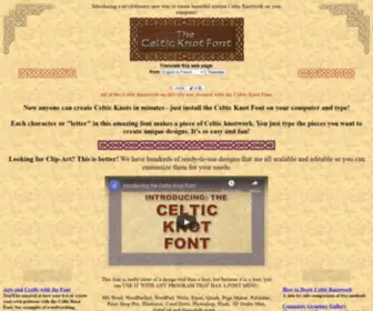 Clanbadge.com(Celtic Knot Font) Screenshot