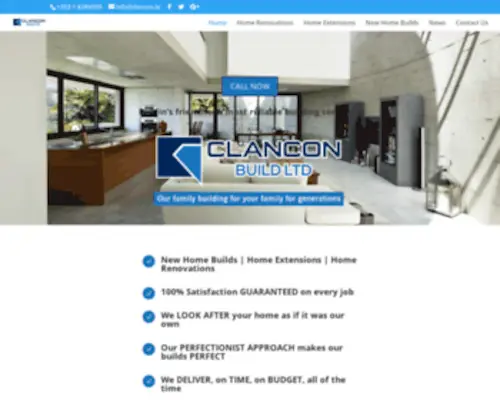 Clancon.ie(Clancon Build Dublins Best Building Company) Screenshot